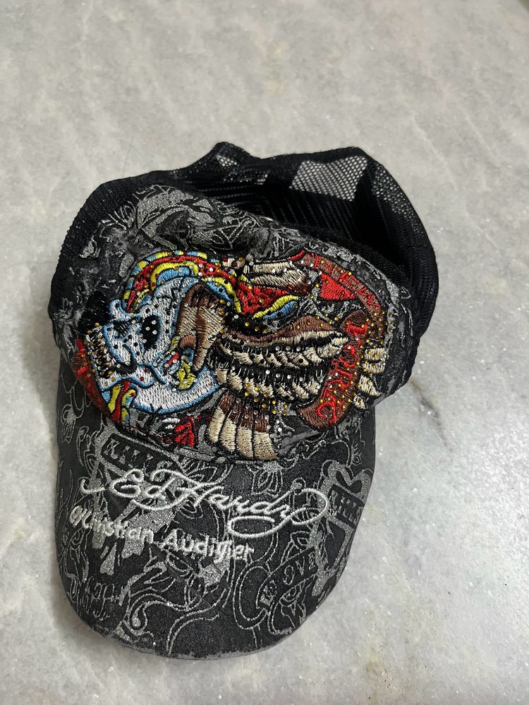 Ed hardy diamante y2k vintage cap