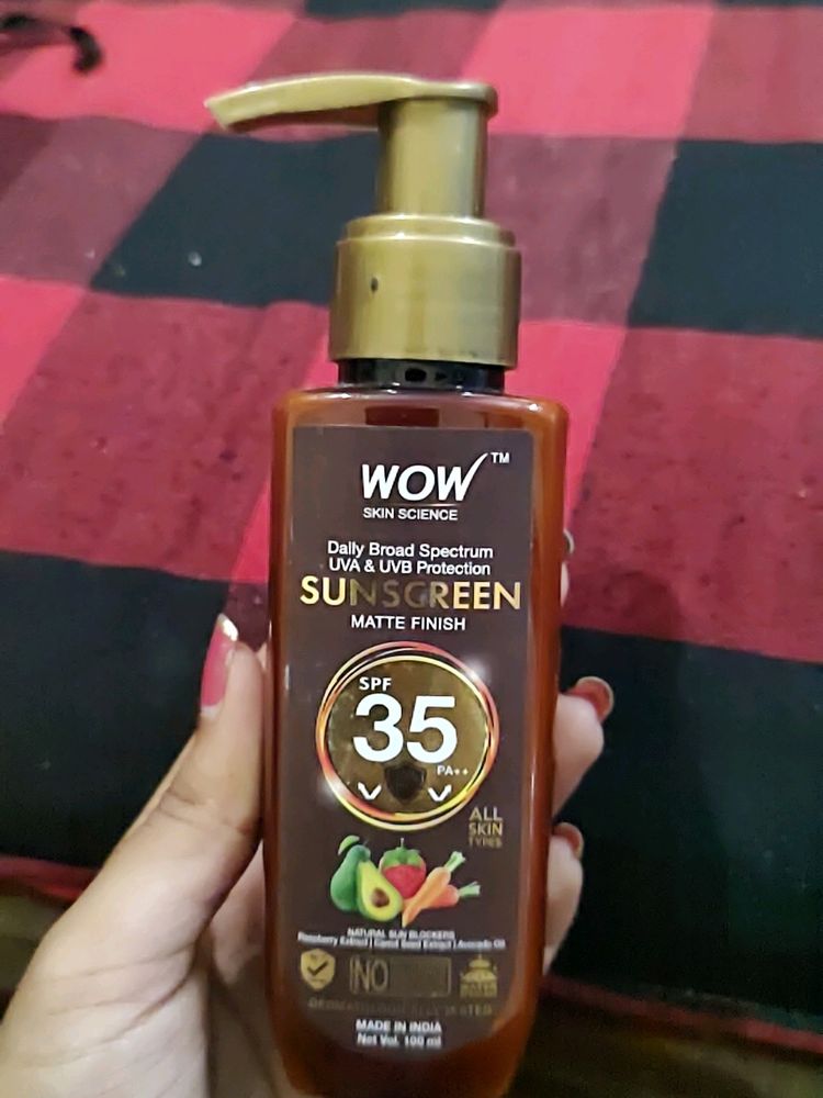 Wow Sunscreen (Almost Full) But Used