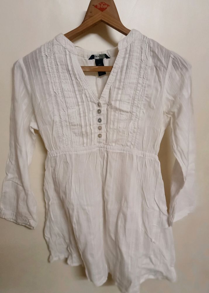 White Colour Short Kurti/Top