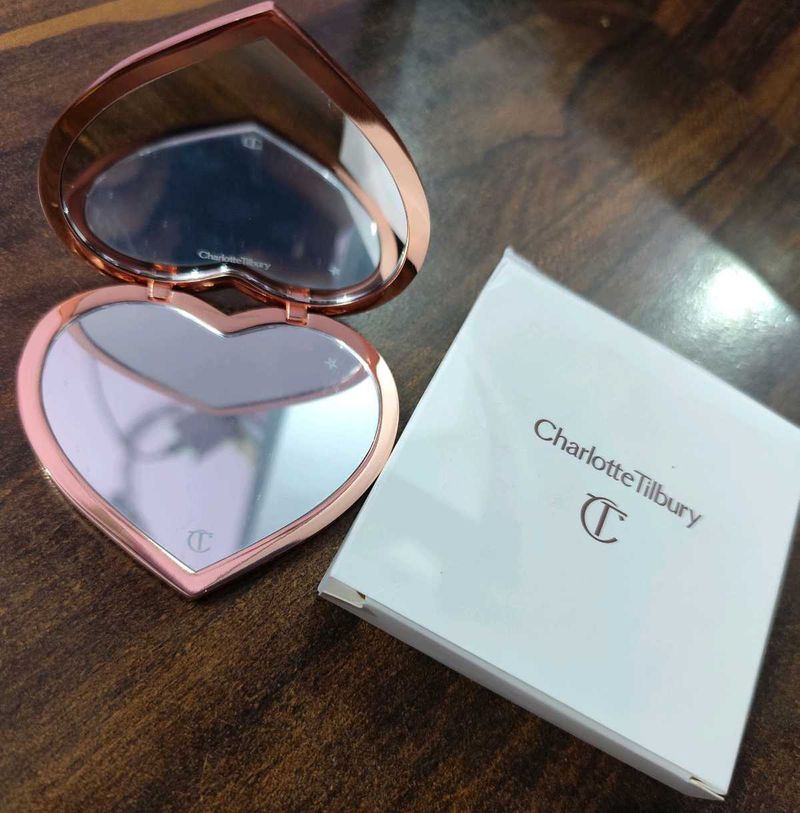Charlotte Tilbury Heart Shape Mirror With Box