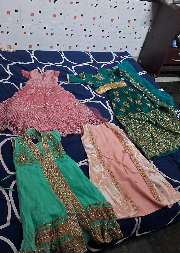 Elegant small girl   4  dress combo