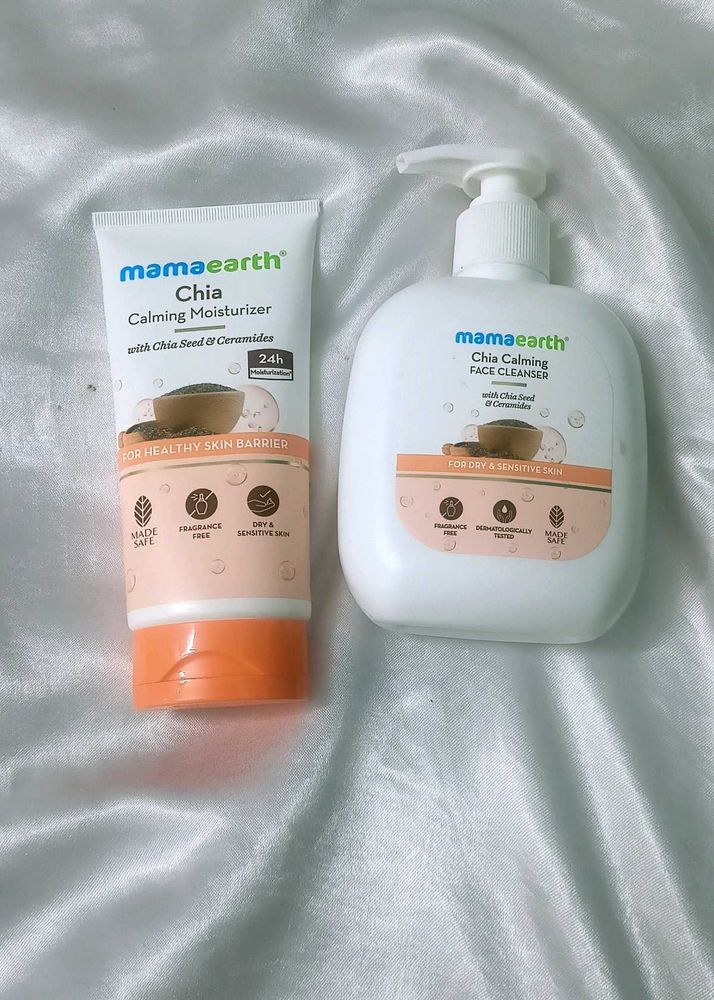 Mamaearth Chia Calming Face Wash+ Moisturizer