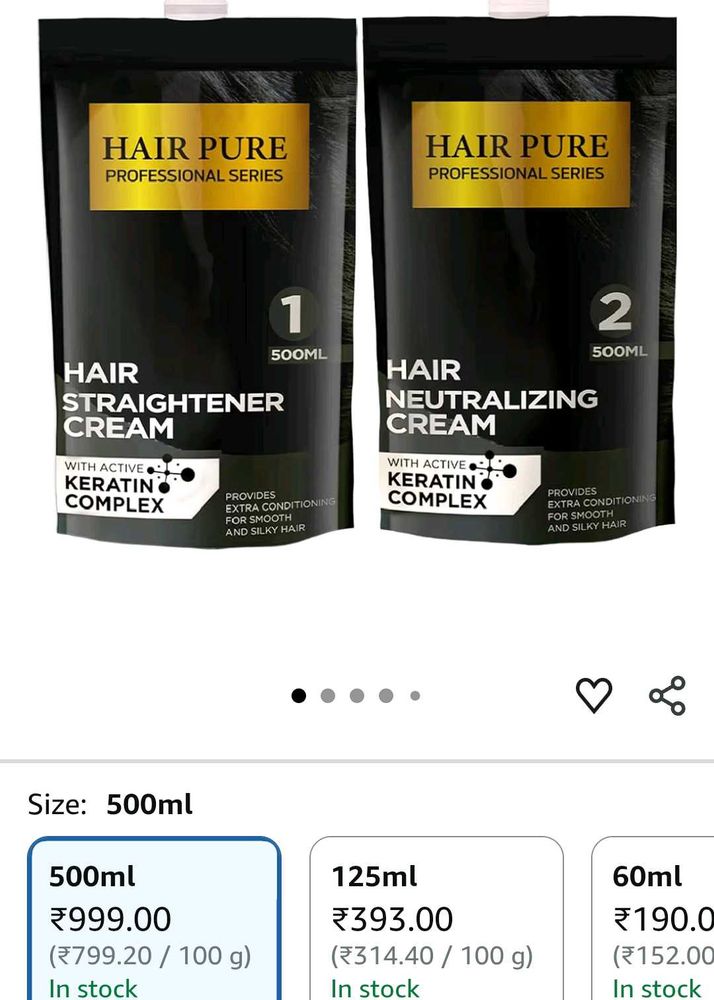 Hair Pure Straightening Kit