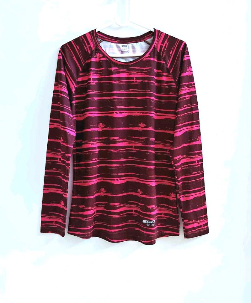 💜 Mauve Dry-fit (Brand- 2Go) Long Sleeve T-shirt