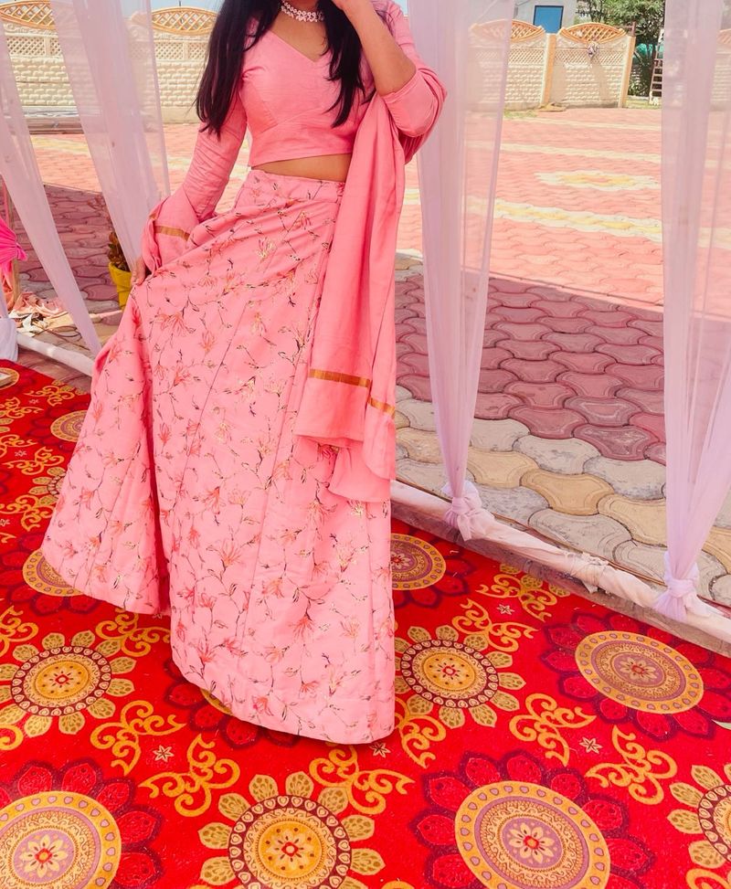 Pink Lehenga Choli Set