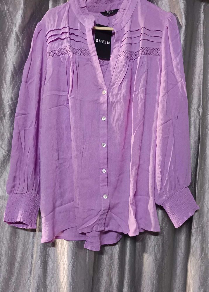 Shein Purple Blouse