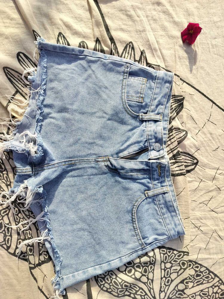 Denim Cut-Off Shorts