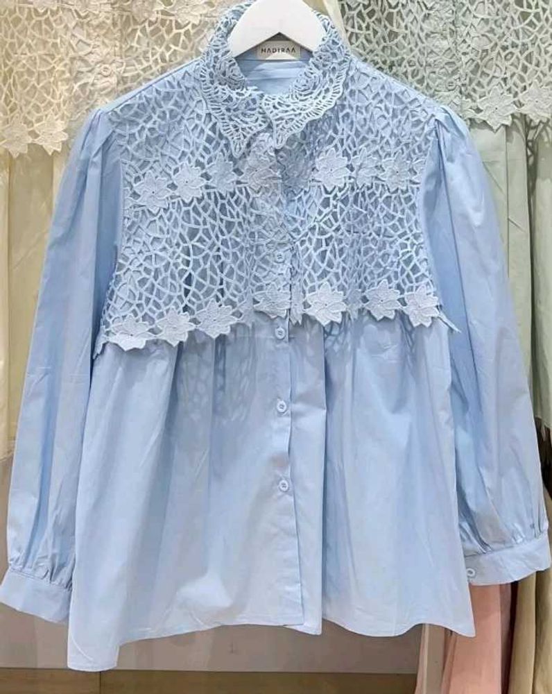 A Beautiful Woman&#39;s Blue shirt