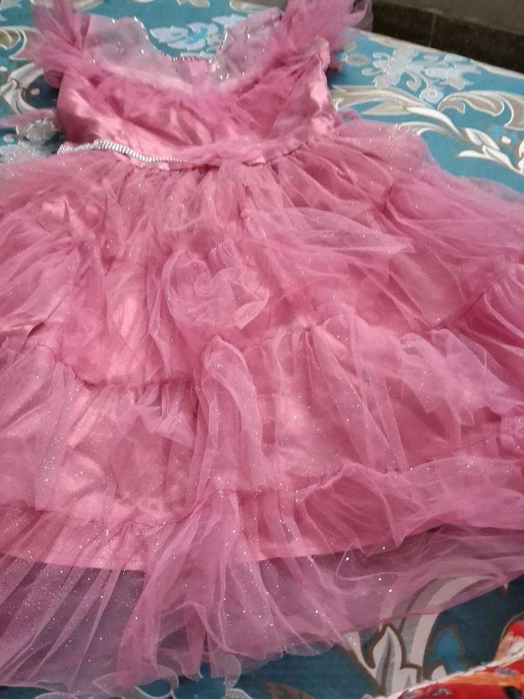 Pink Tulle Party Dress