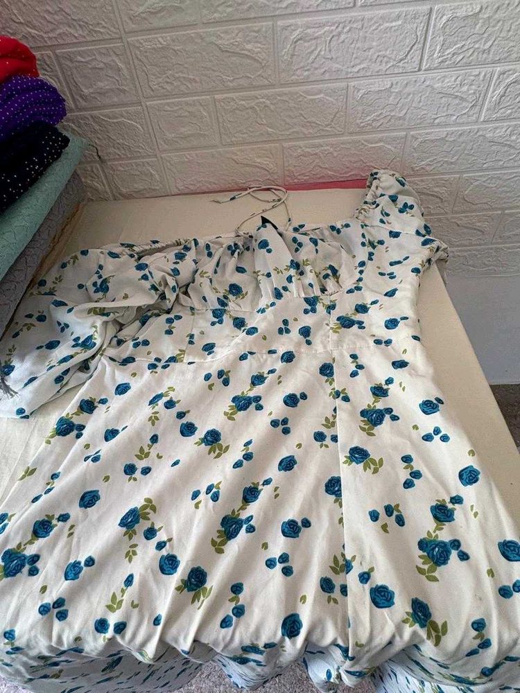 Floral One-Shoulder Dress