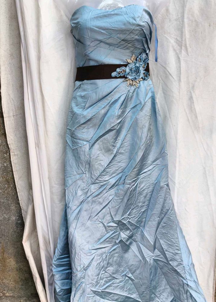 112311. Elegant Blue Party Dress