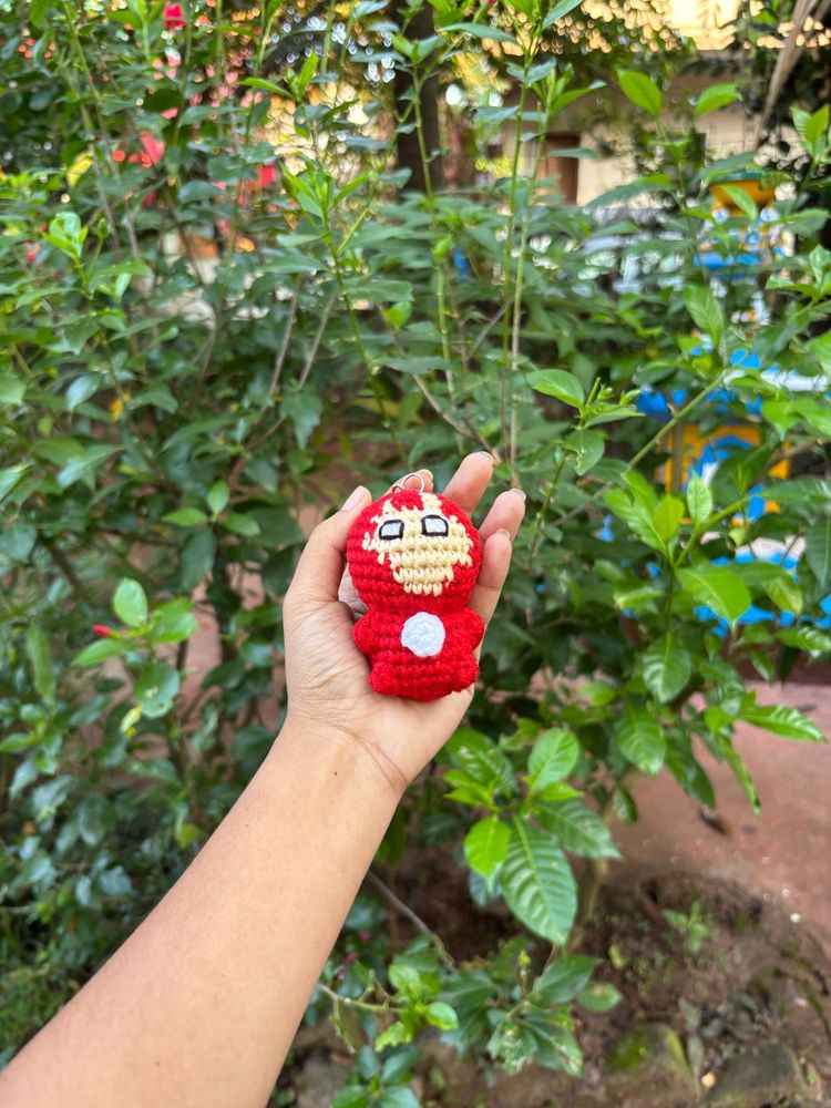 Crochet Superhero Keychain