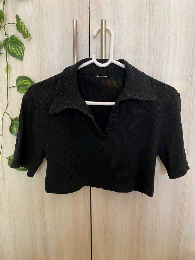 Black Crop Top