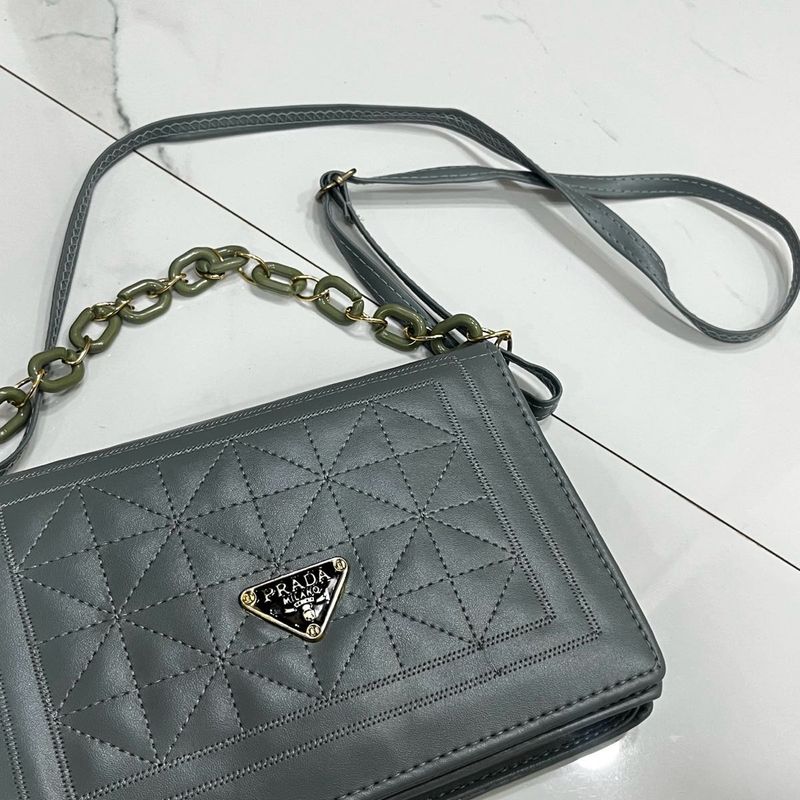 Greenish-Grey Crossbody Bag