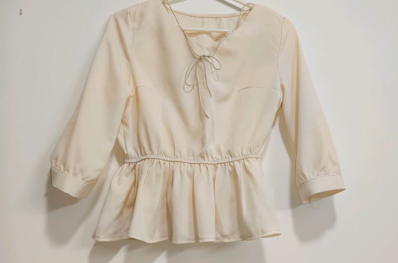 Peplum Top 🤎