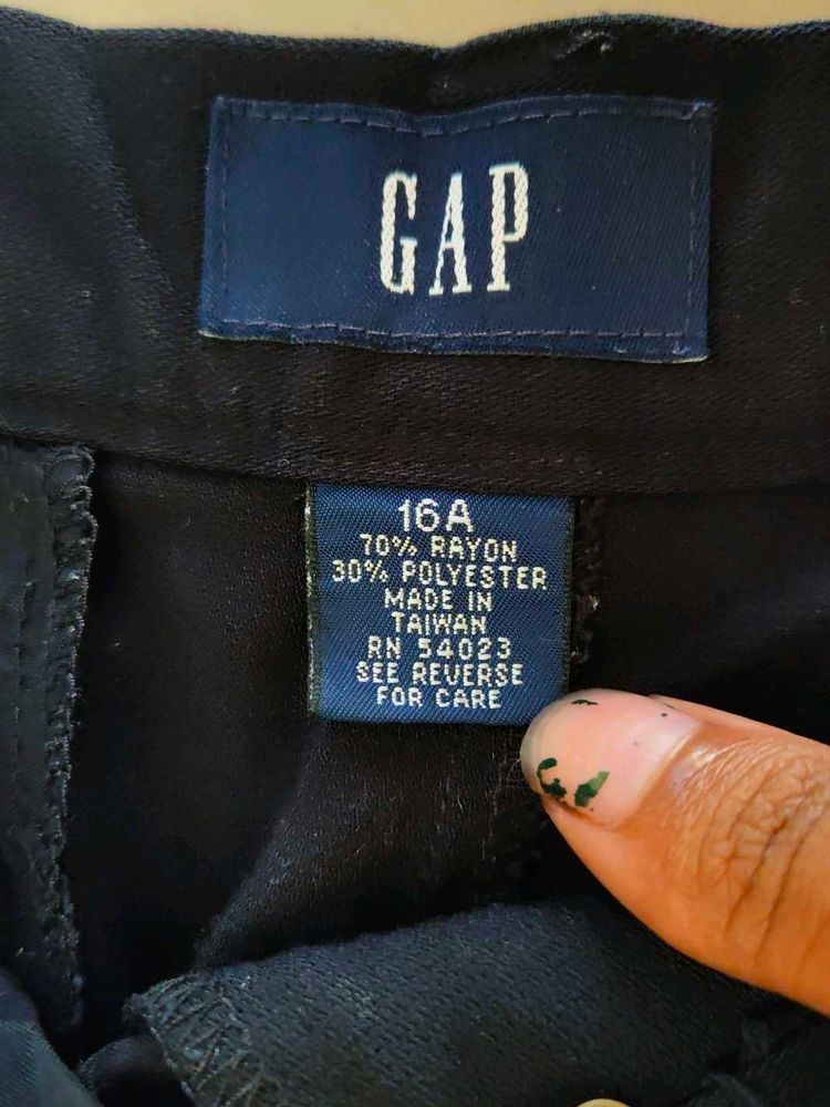 GAP Black Rayon Blend Pants