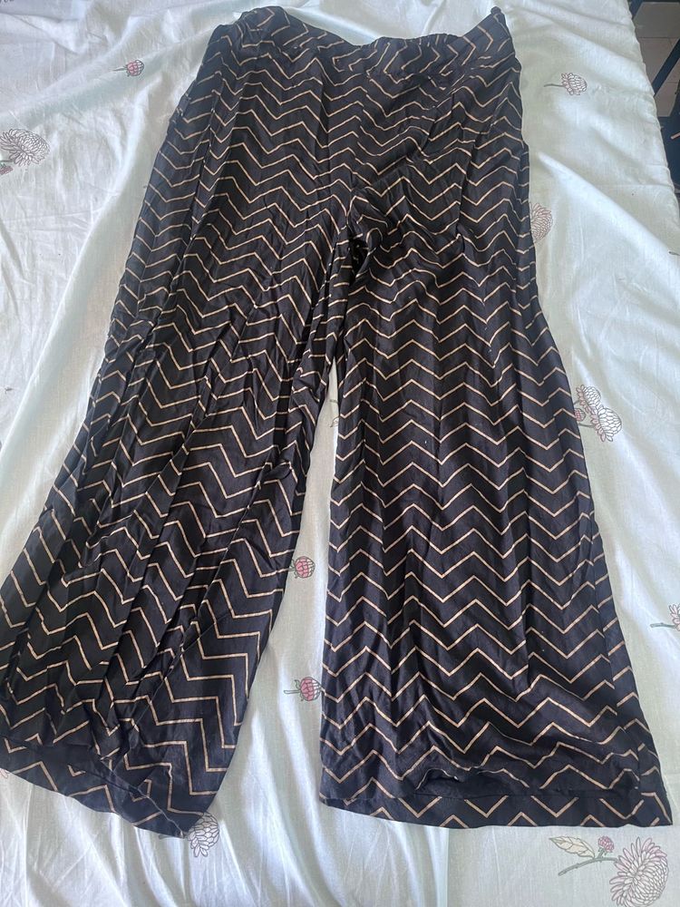 Chevron Print Palazzo Pants