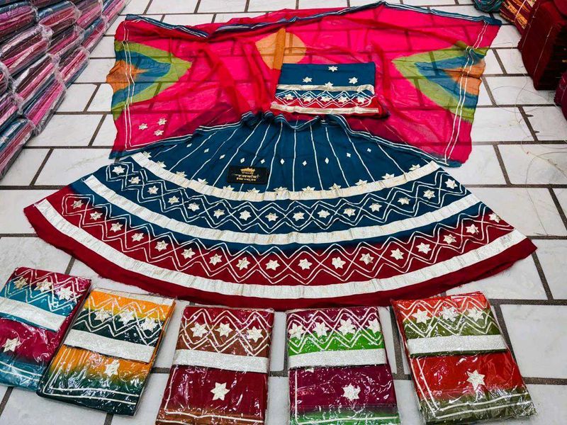 32kali Gota Patti Work Rajputi Poshak