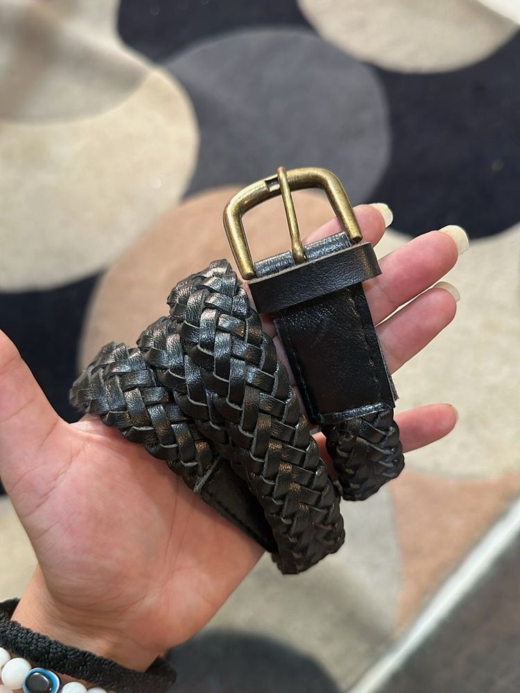 Woven Black Belt