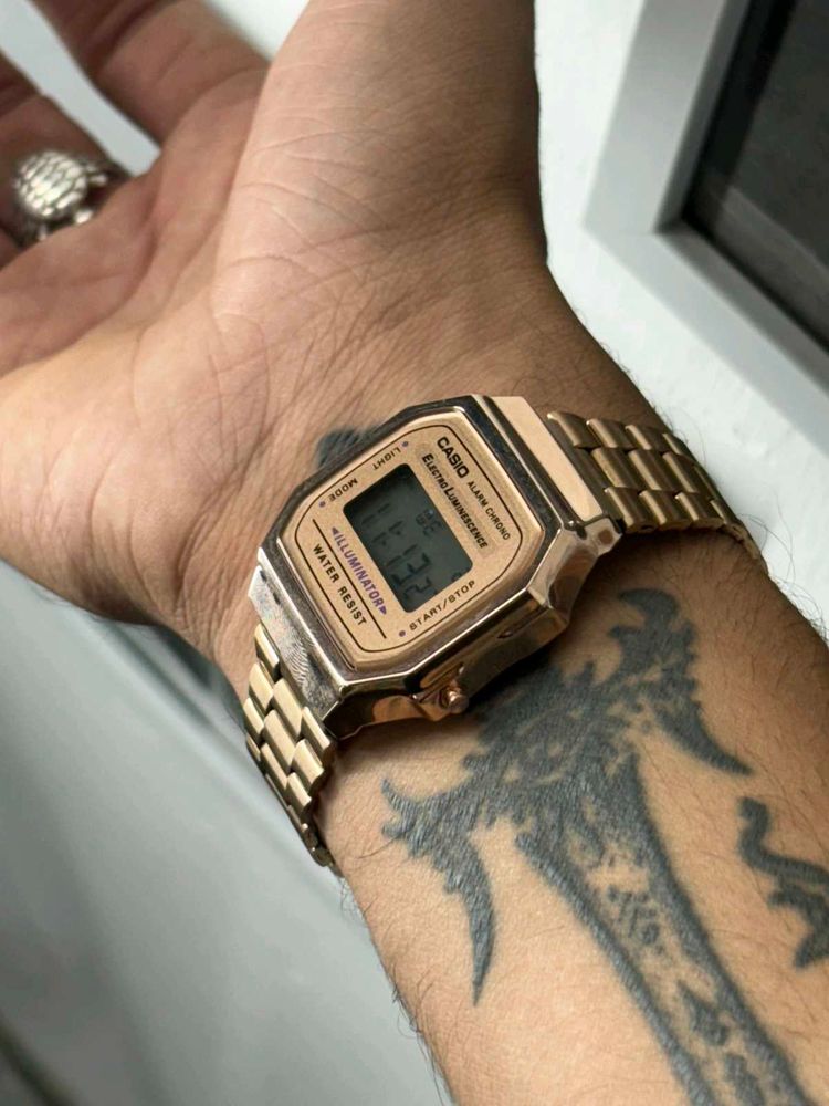 Trending AESTHETIC Casio Rose Gold Watch