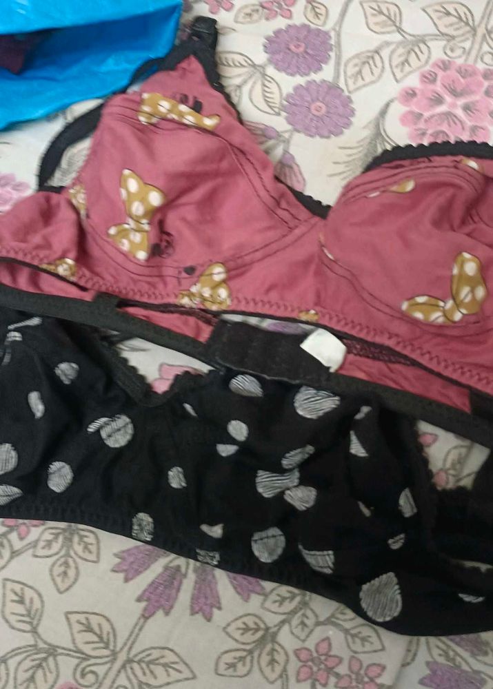 2 Bra 1 Time Used Size Issue That&#39;s Why selling