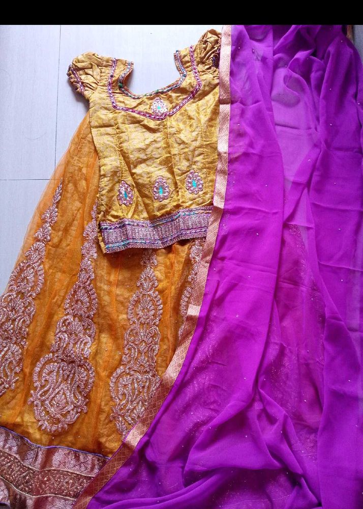 Festival Wear Full Ready Made Lehenga