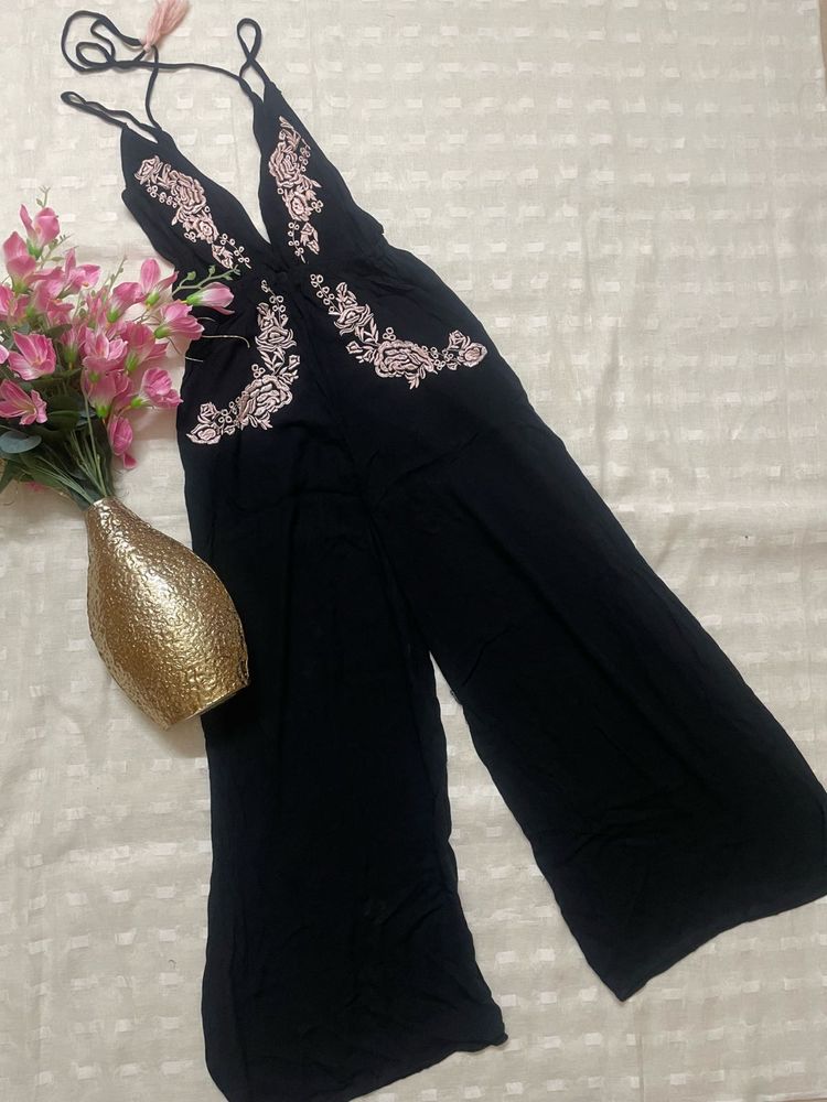 Thread work Jumpsuit