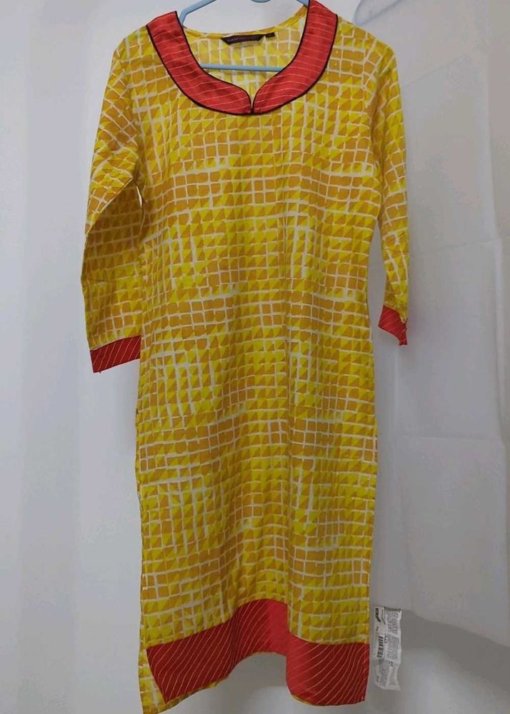Rangmanch Yellow Kurti
