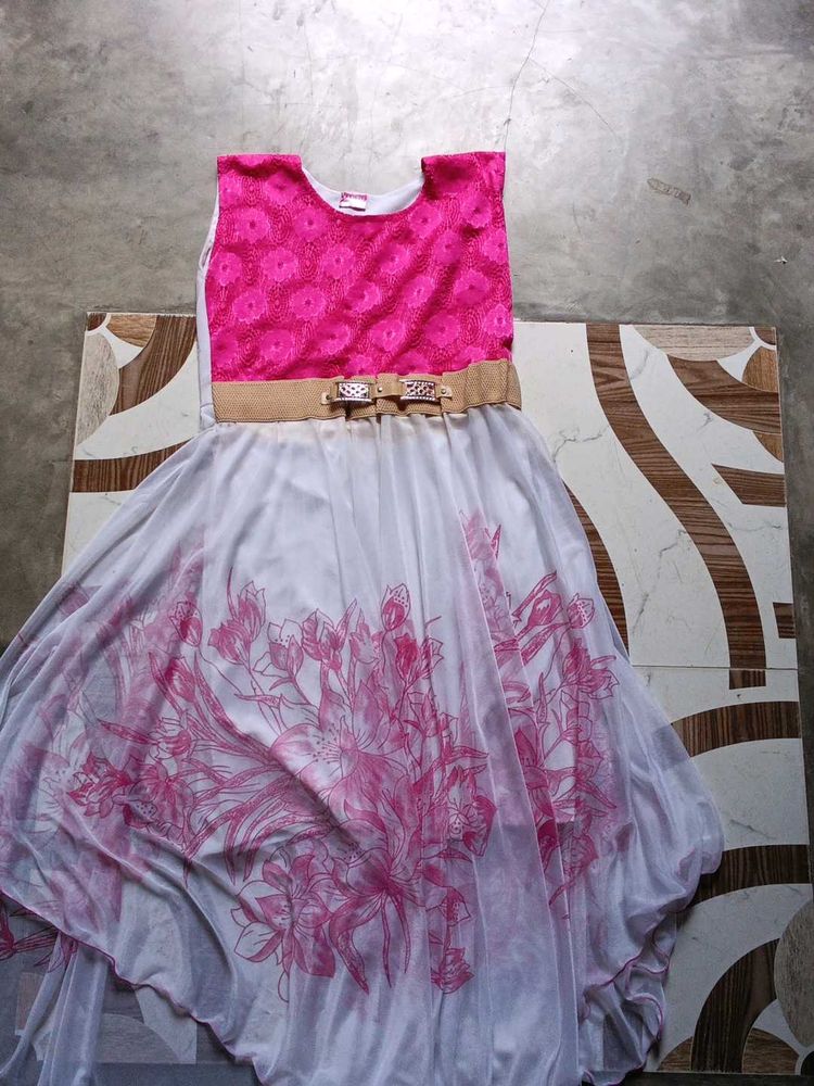 pink floral dress