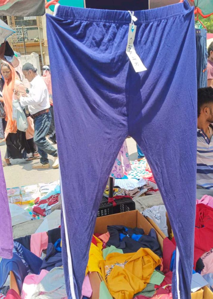 Blue Casual Leggings