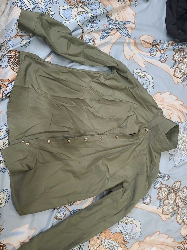 Formal Olive Shirt