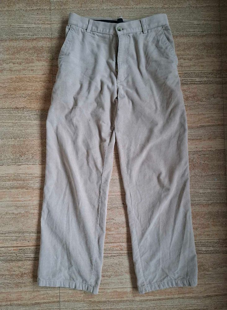 Beige Corduroy Pants