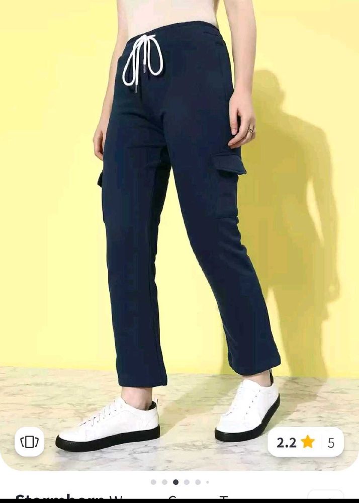 Navy Blue Cargo Pants (colour faded)