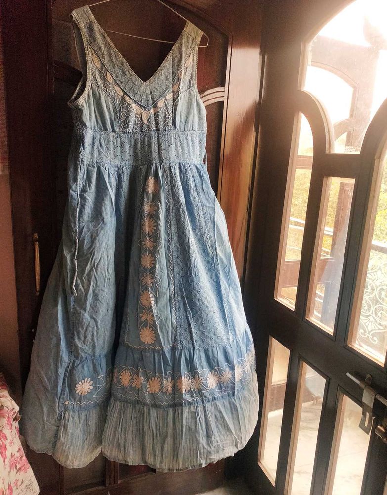 Boho Embroidered Dress