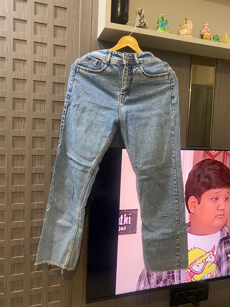 Wide Leg Denim Jeans