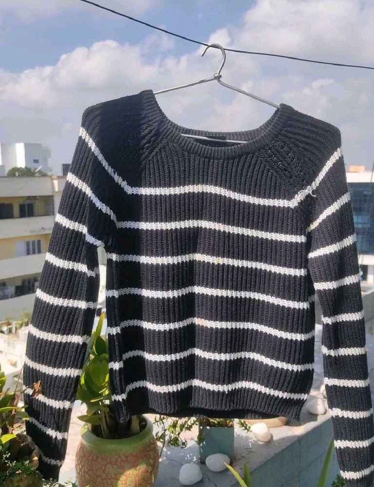 Striped Knit Sweater