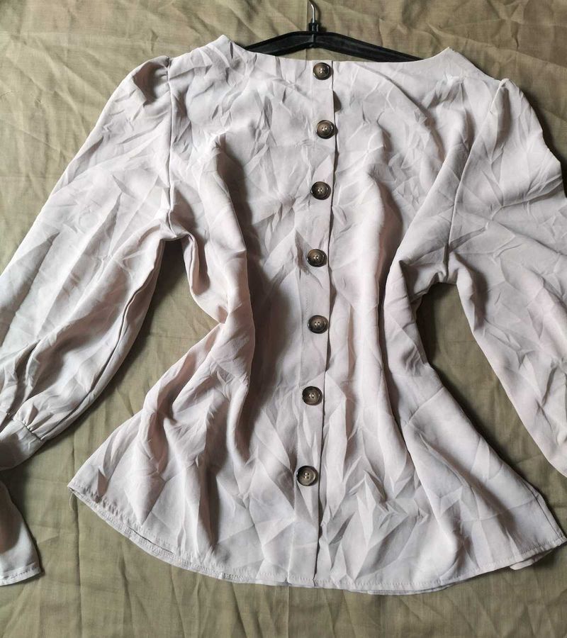 SHEIN Button Down Chic Top