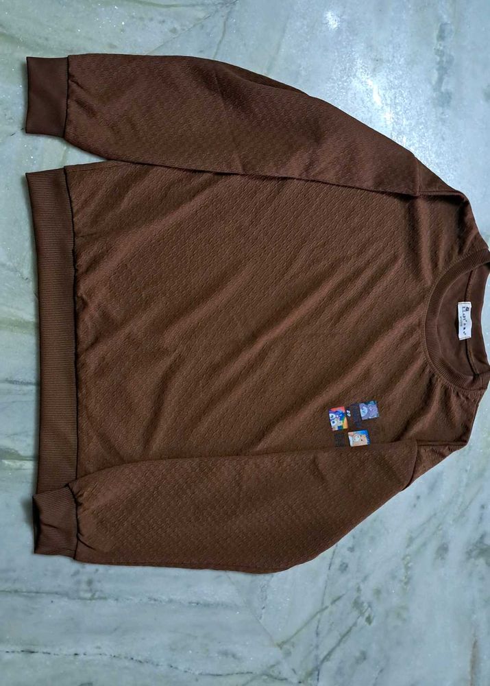 Brown Crewneck Sweatshirt