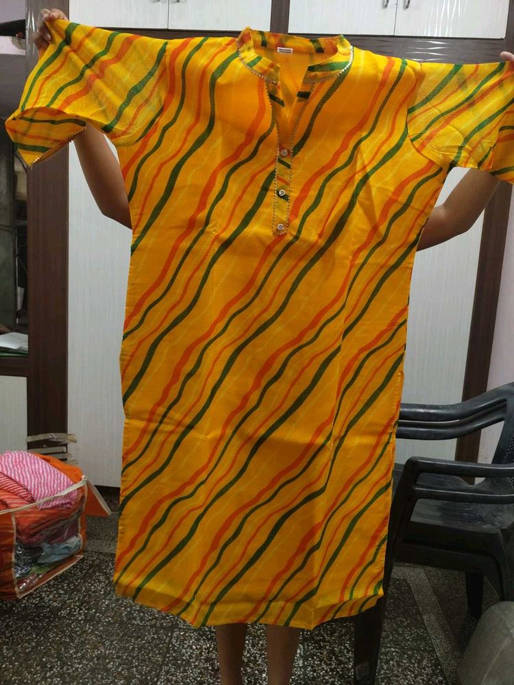 Striped Yellow Tunic