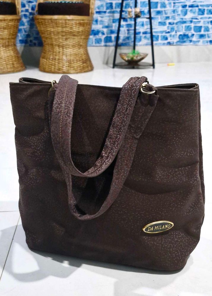 Da Milano Brown Tote Bag