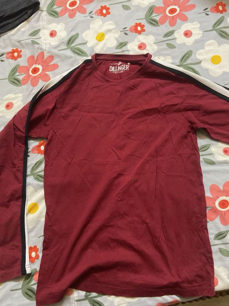 Dillinger Burgundy Long Sleeve Tee