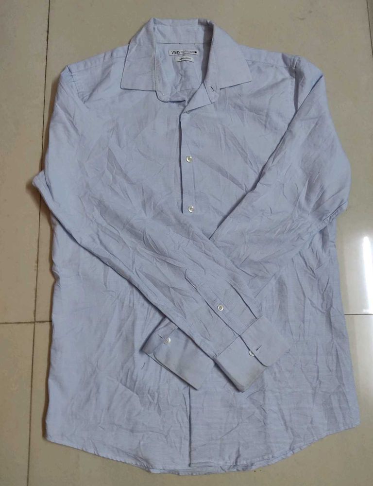 Zara Light Blue Shirt