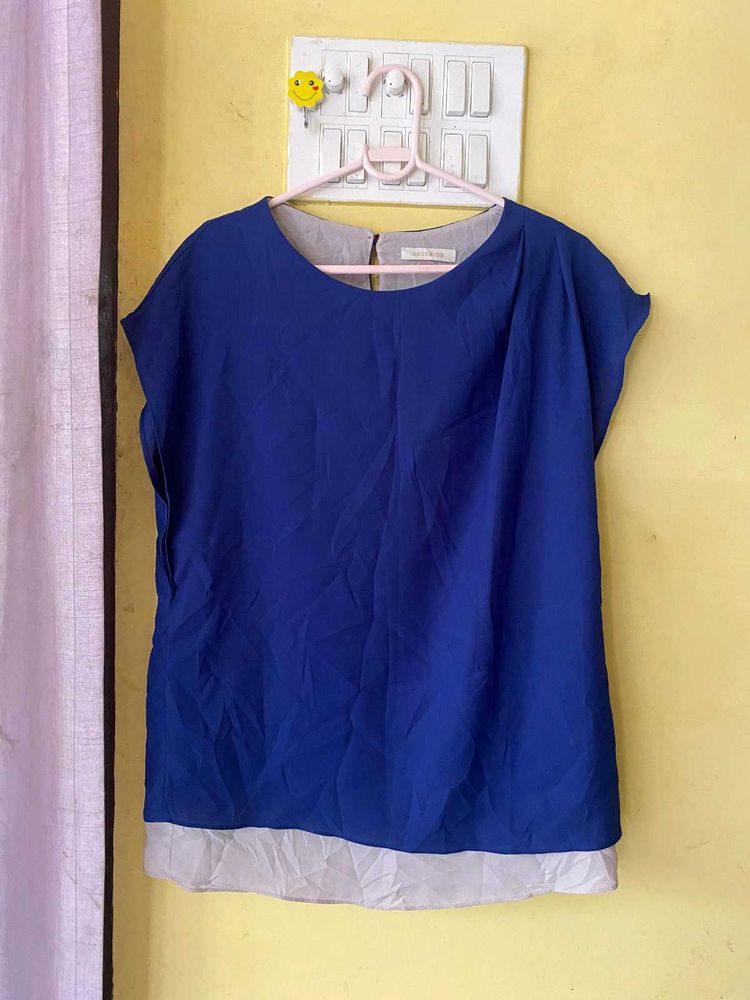 Blue Layered Top Bust 34/36