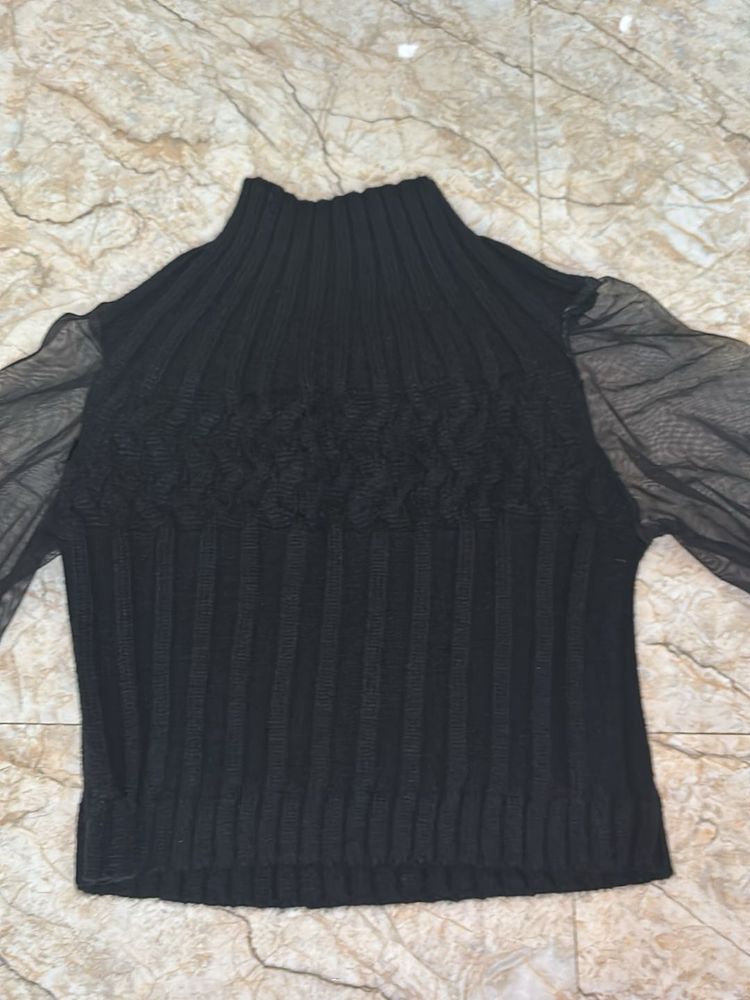 Korean Lace Crop Top