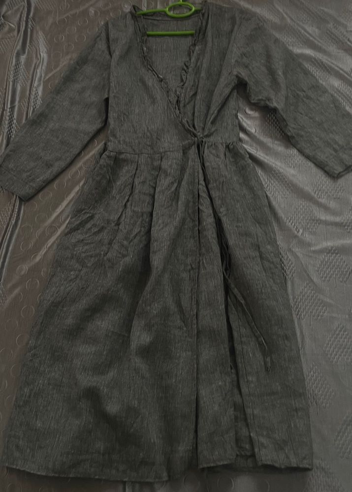 Wrap Around Midi Dress