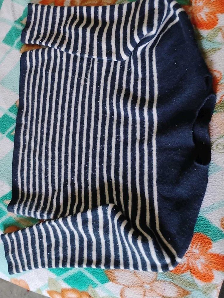 Made in Korea Striped Pullover Sweater Size S/M
