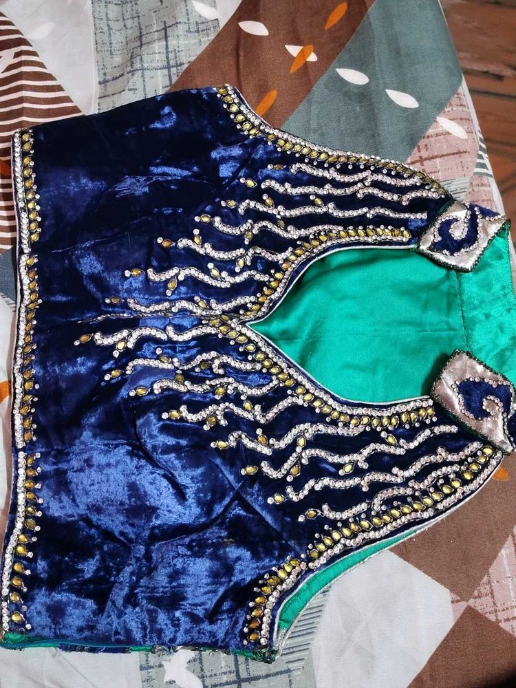 Real Zircon Work Blouse