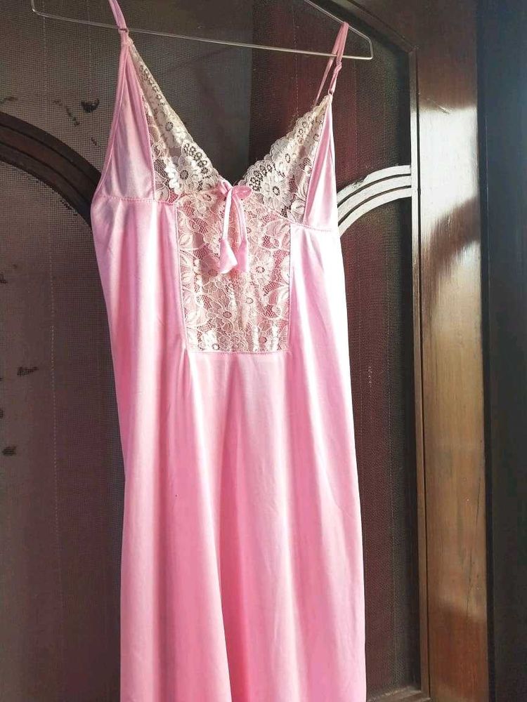 Pink Lace Nightgown