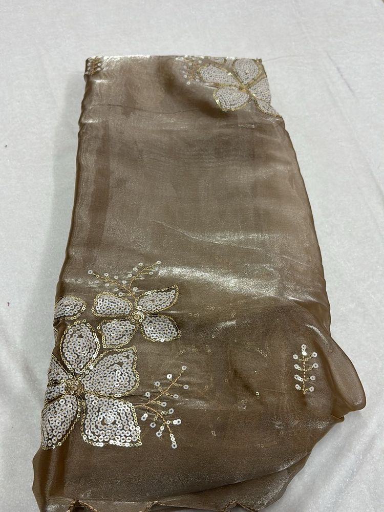 Elegant Sequin Saree