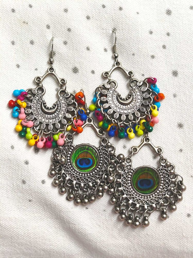 Oxidised silver Earrings